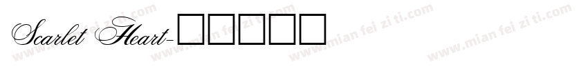 Scarlet Heart字体转换
